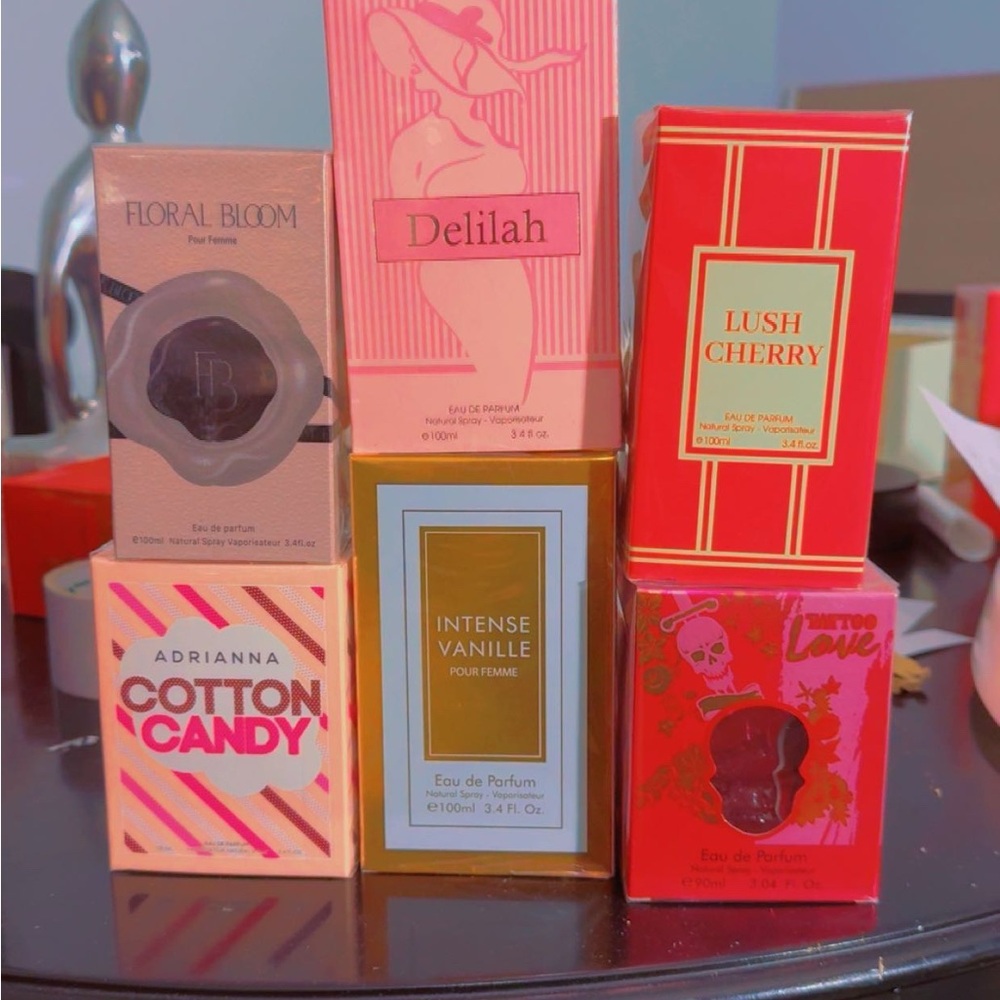 Bundle 6 Assorted Womens Eau de Parfum Gift Set - Pink Red Gold
